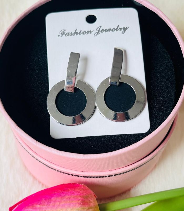 Aros Circulares Plateados