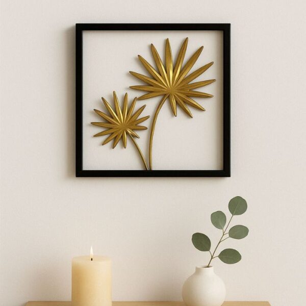 Cuadro Metálico de Hojas