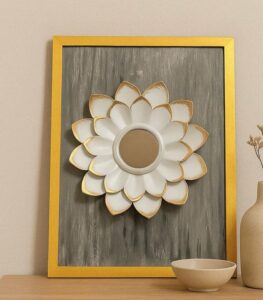 Cuadro de Girasol Blanco