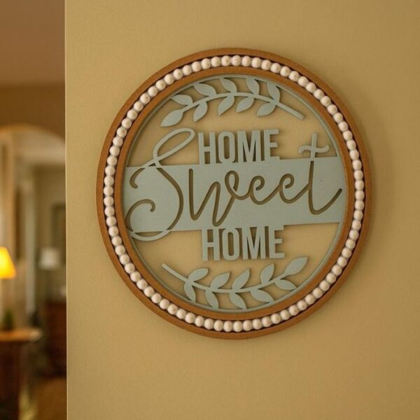 Colgante Home de Madera Redondo