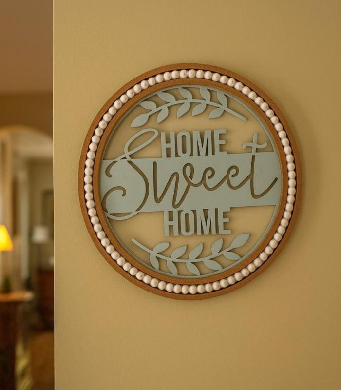 Colgante Home de Madera Redondo