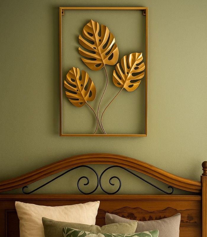 Cuadro de Hojas Doradas